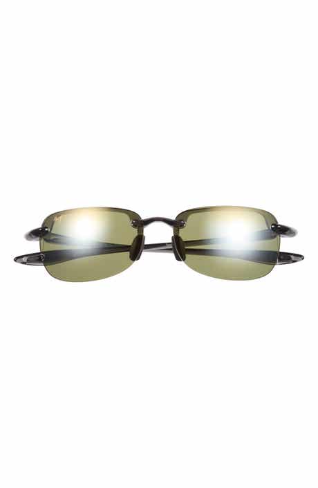 Sandy Beach 56mm Polarized Rectangular Sunglasses