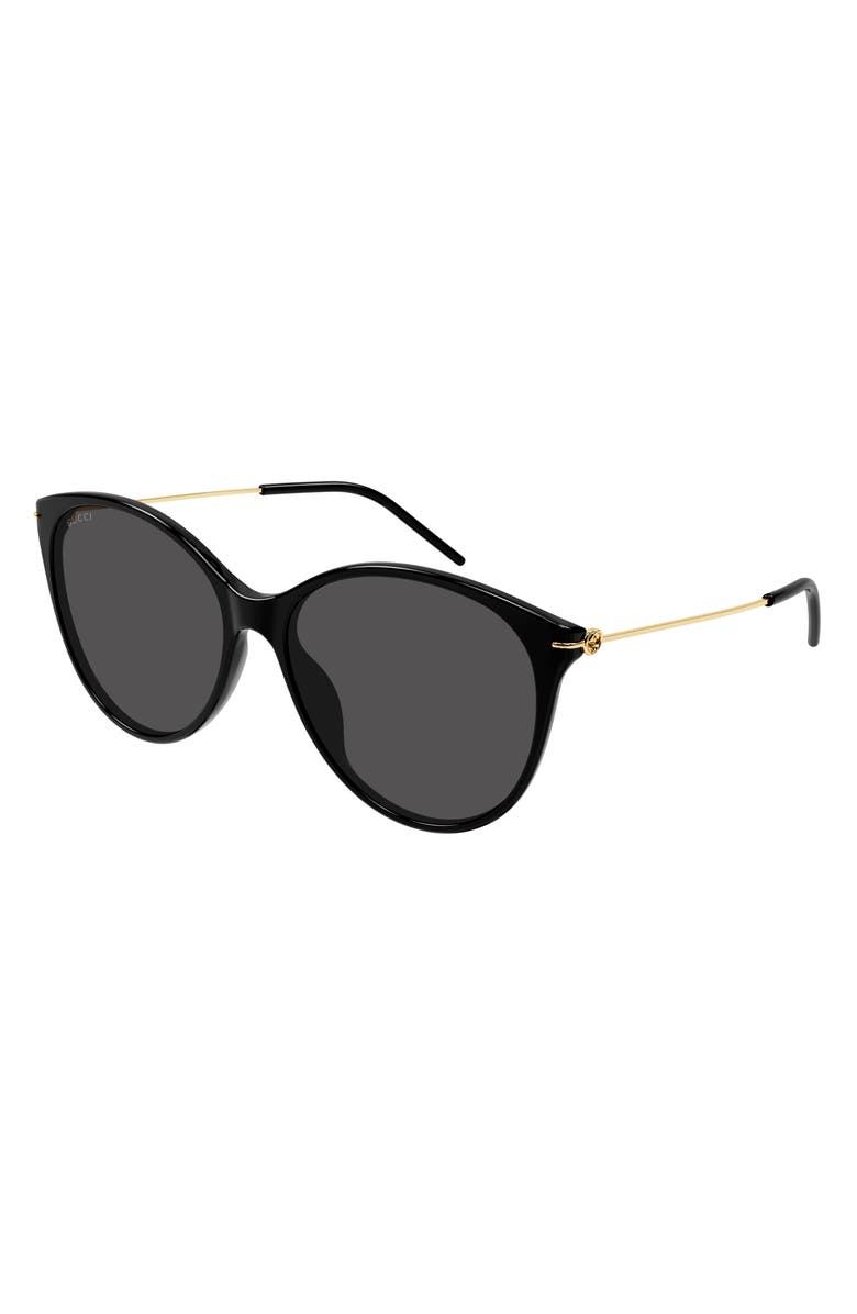 Gucci 58mm Cat Eye Sunglasses, Alternate, color, 