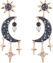 EYE CANDY LOS ANGELES Double Blue Moon CZ Earrings