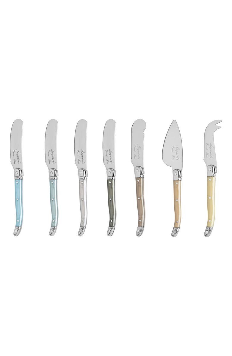 FRENCH HOME 7-Piece Faux Mother-of-Pearl Cheese Knife & Spreader Set, Alternate, color,