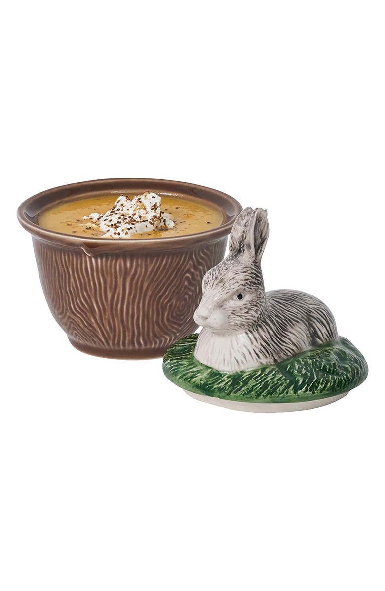 Juliska Forest Walk Rabbit Covered Bowl, Alternate, color, Multi