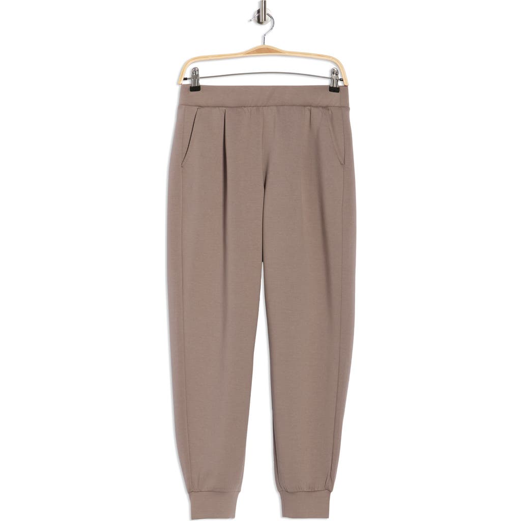 Layer 8 Scuba Knit Joggers In Brown