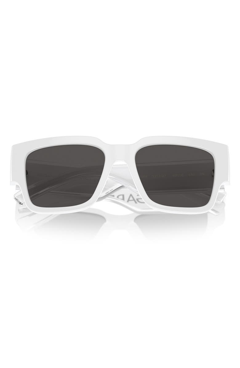Dolce&Gabbana Kids
49mm Square Sunglasses, Alternate, color, White / Dark Grey