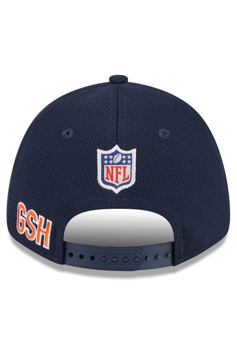 Men's New Era Navy Chicago Bears 2023 NFL Training Camp Primary Logo 9FORTY Adjustable Hat, Alternate, color, Navy