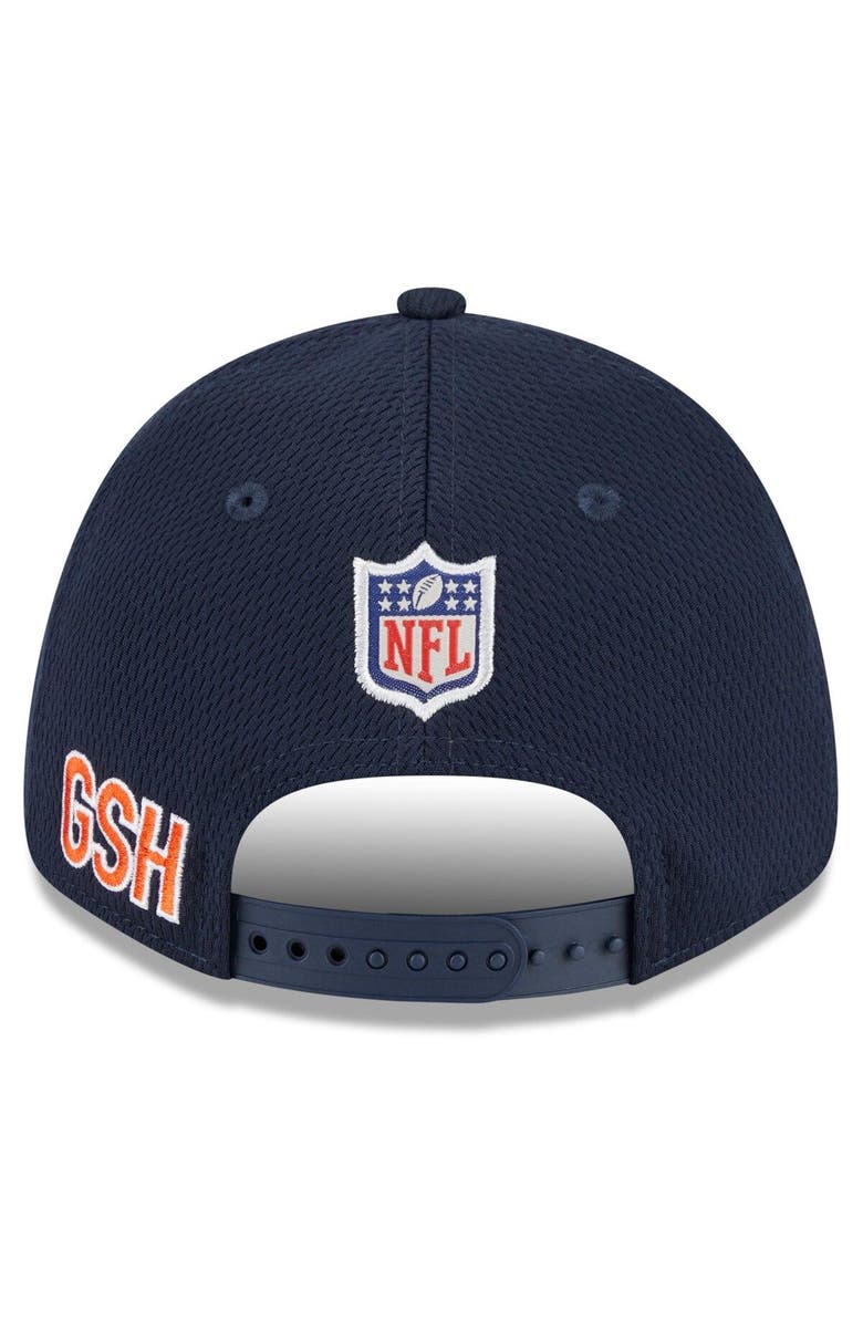 New Era Men's New Era Navy Chicago Bears 2023 NFL Training Camp Primary Logo 9FORTY Adjustable Hat, Alternate, color,