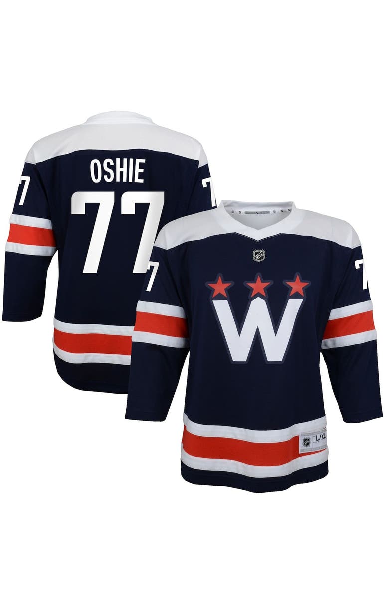 Outerstuff Youth TJ Oshie Navy Washington Capitals 2020/21 Alternate Replica Player Jersey, Main, color, Navy