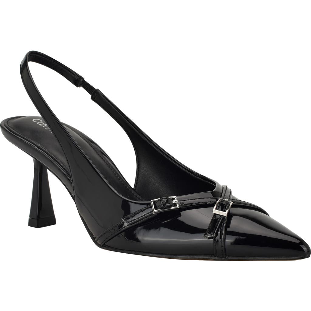 Calvin Klein Tulissa 2 Pointed Toe Slingback Pump In Multi
