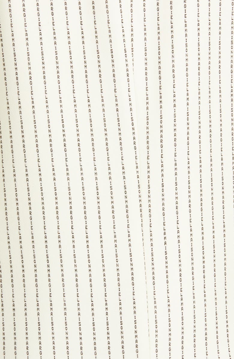 Maison Margiela Logo Pinstripe Wool Blend Blazer, Alternate, color,