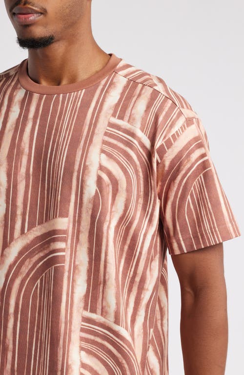 Nordstrom X Harlem's Fashion Row House Of Aama Etched T-shirt In Tan Curved Lines