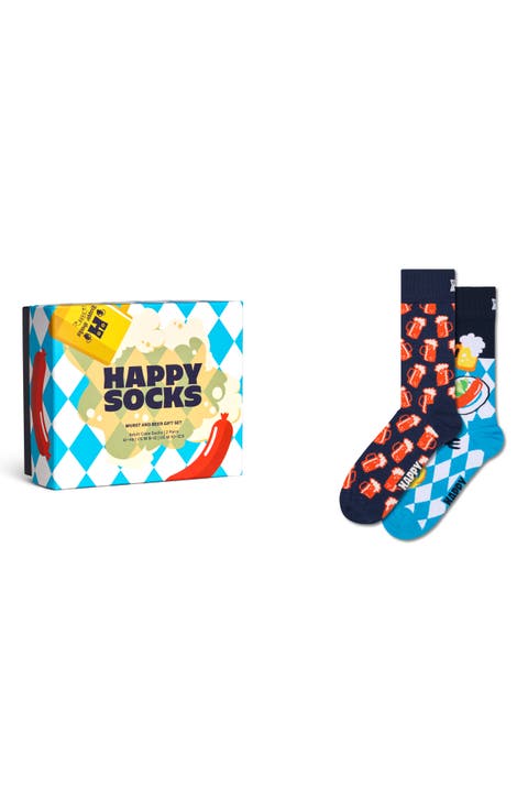 Assorted 2-Pack Wurst & Beer Cotton Blend Socks Gift Box