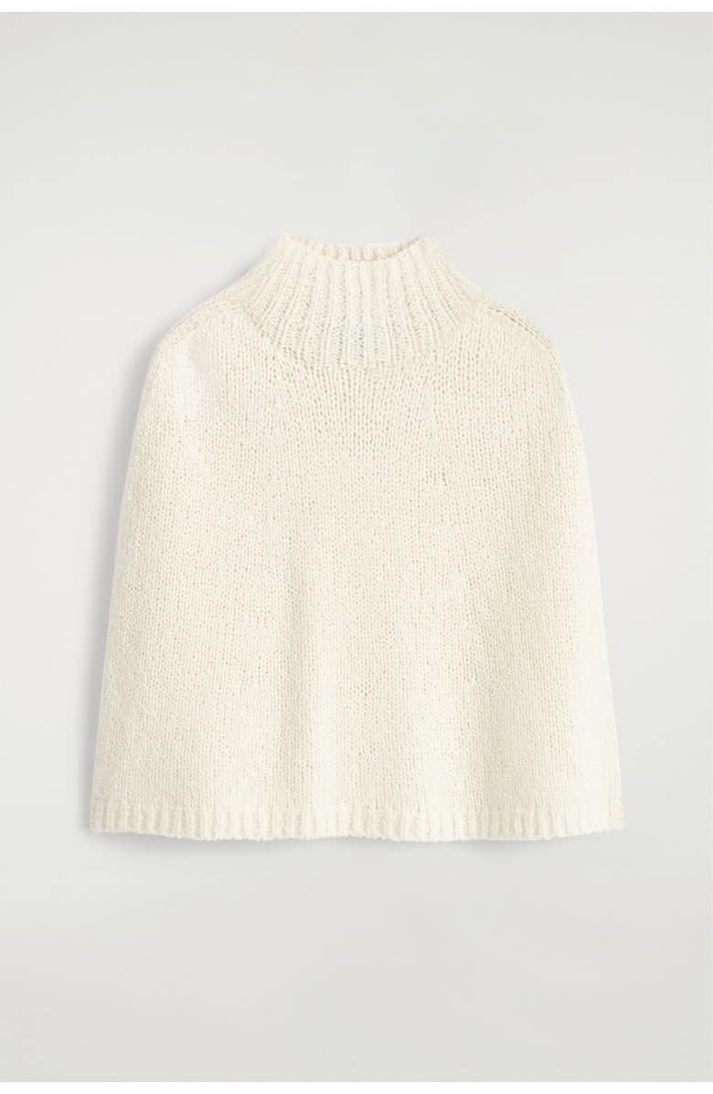 COS Merino-cashmere Cape, Alternate, color, Cream