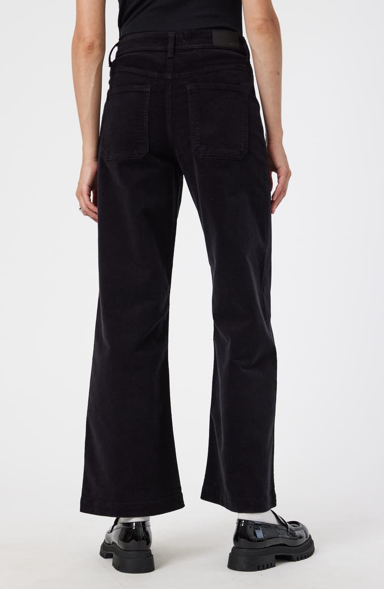 Mavi Jeans Paloma Marine High Waist Wide Leg Corduroy Pants, Alternate, color, Black Cord