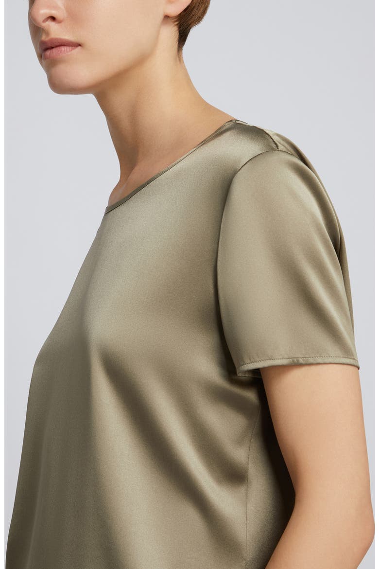 Cortona Stretch Silk Top, Alternate, color, HORN GREY GREEN