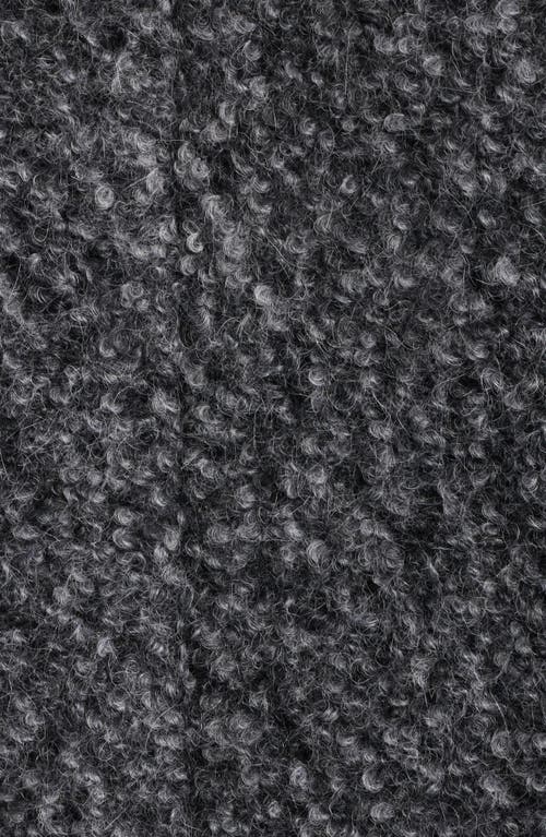 Eileen Fisher Alpaca & Wool Blend Faux Shearling Coat In Gray