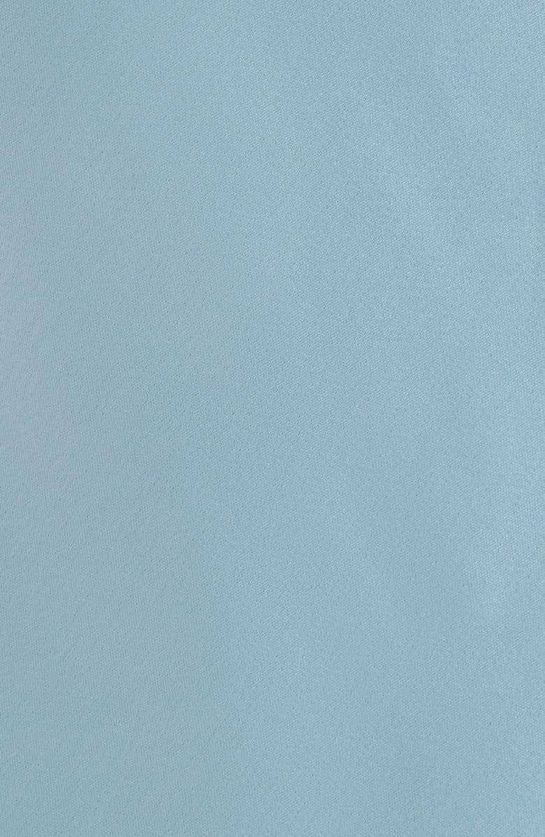 Ramy Brook Tatiana Halter Neck Satin Gown, Alternate, color, Moonstone Blue