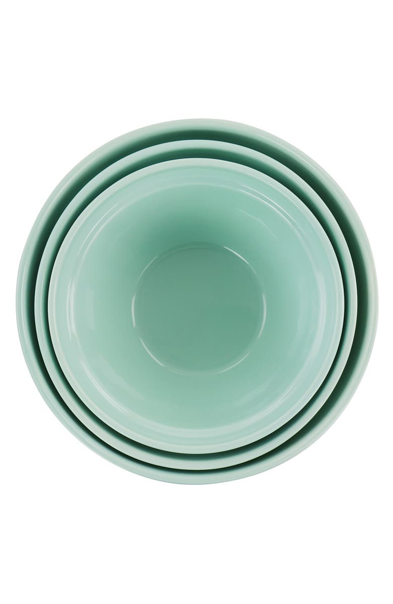 MARTHA STEWART 3 piece Stoneware Bowl Set, Alternate, color, Turquoise