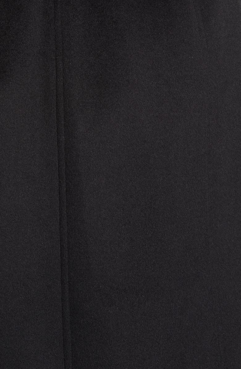 Via Spiga Faux Leather & Wool Blend Coat with Faux Fur Collar, Alternate, color, 