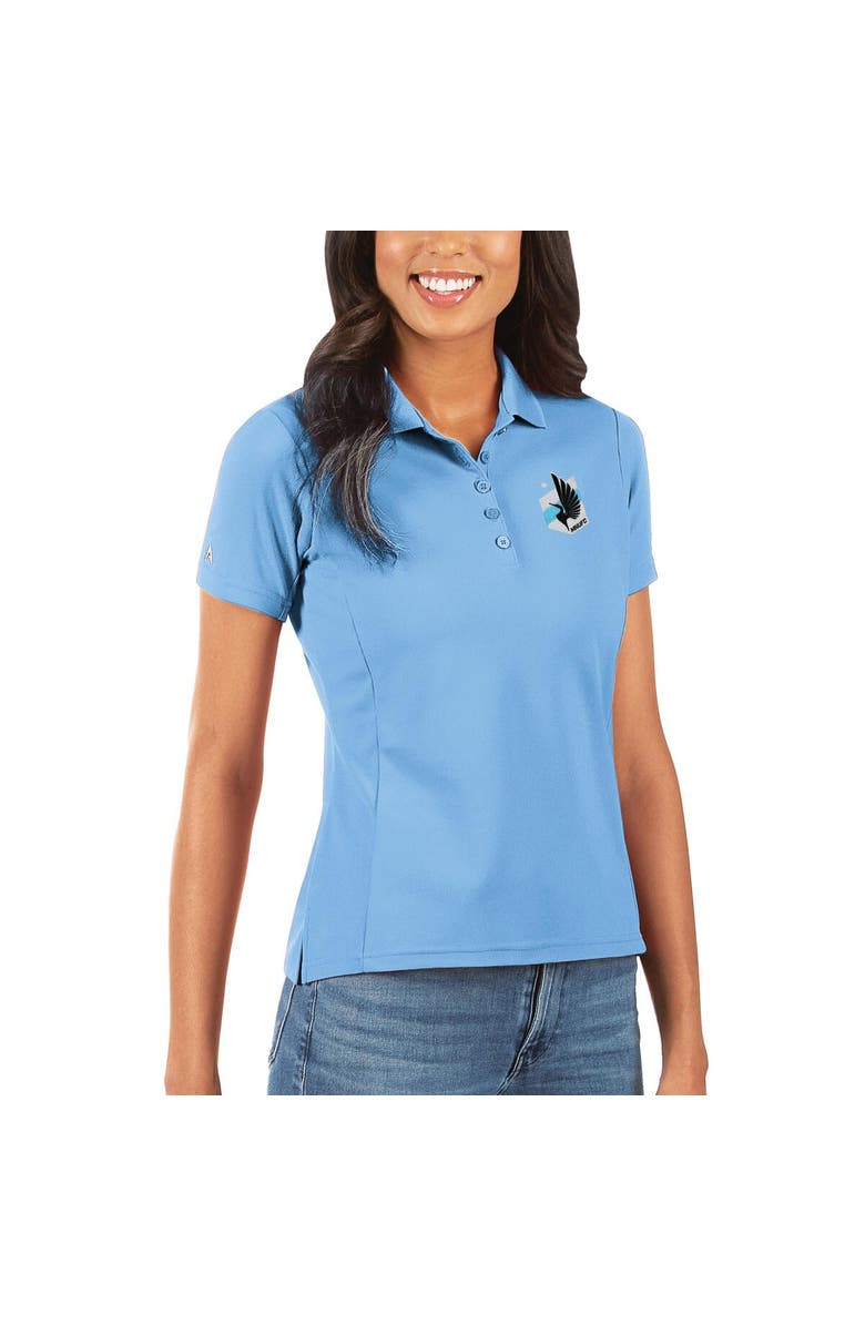 ANTIGUA Women's Antigua Blue Minnesota United FC Legacy Pique Polo, Alternate, color, 