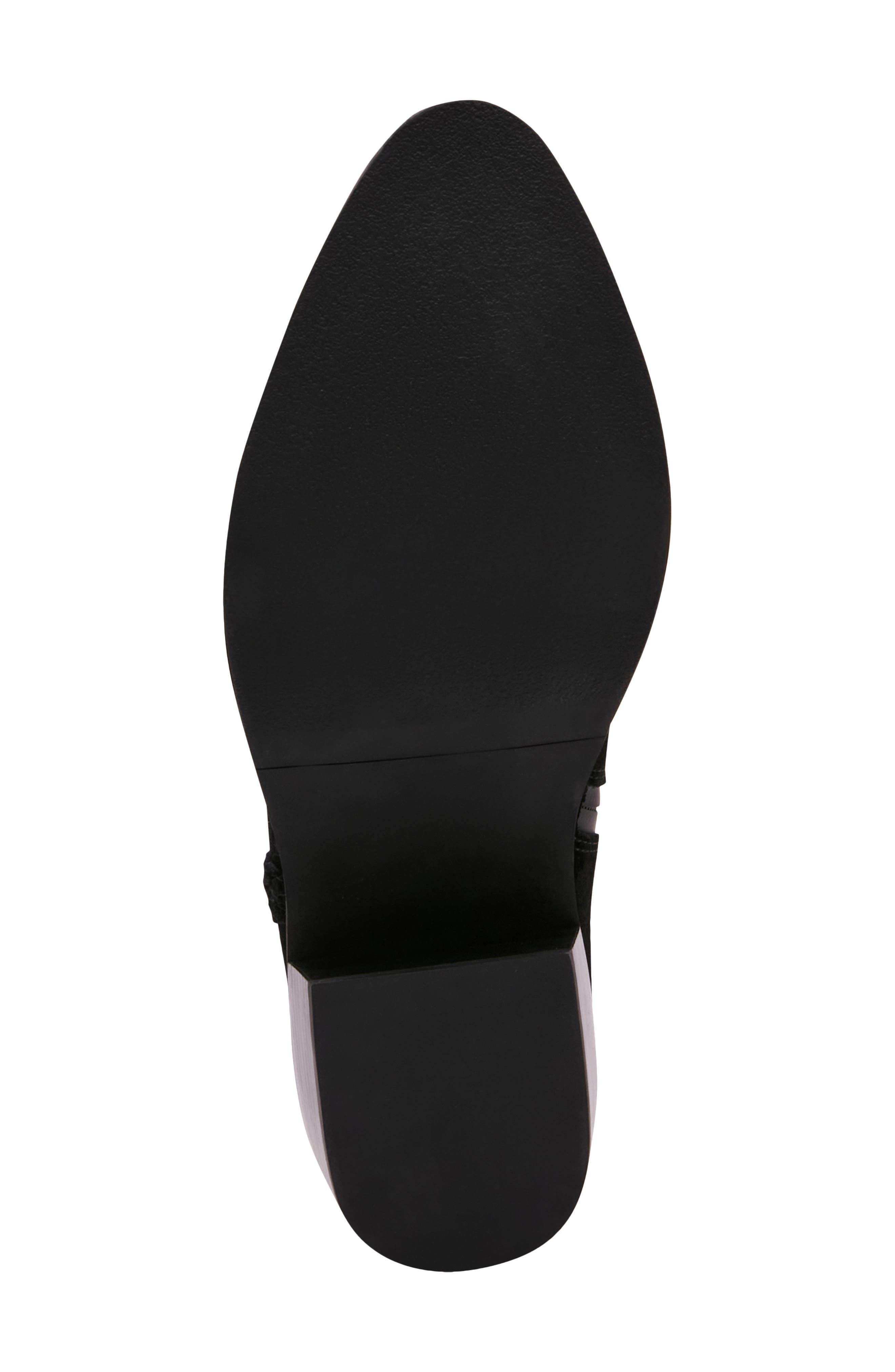 Temple Waterproof Ankle Bootie, Alternate, color, BLACK SUED