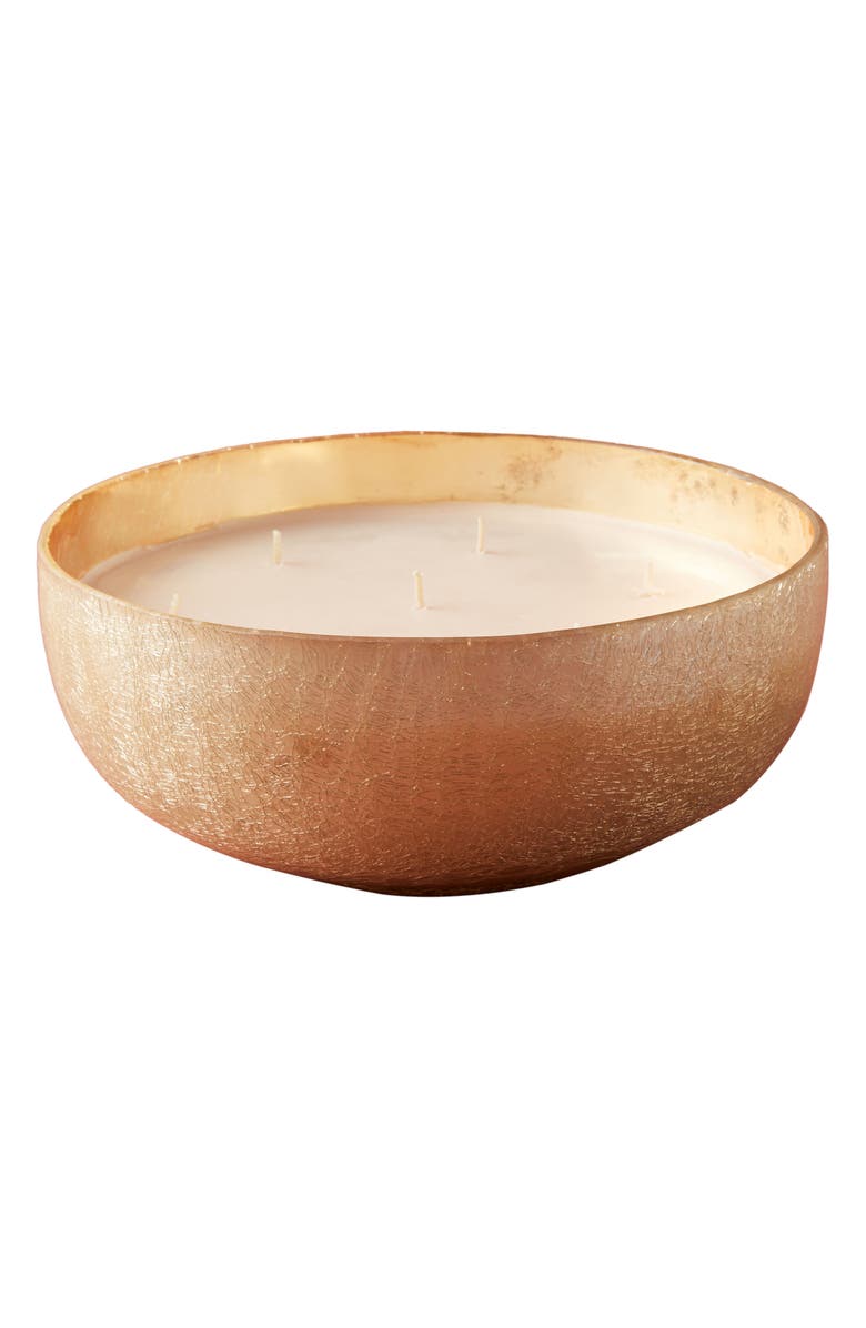 Anthropologie Home Anthropologie Low Large Craquelle Glass Candle, Alternate, color, 