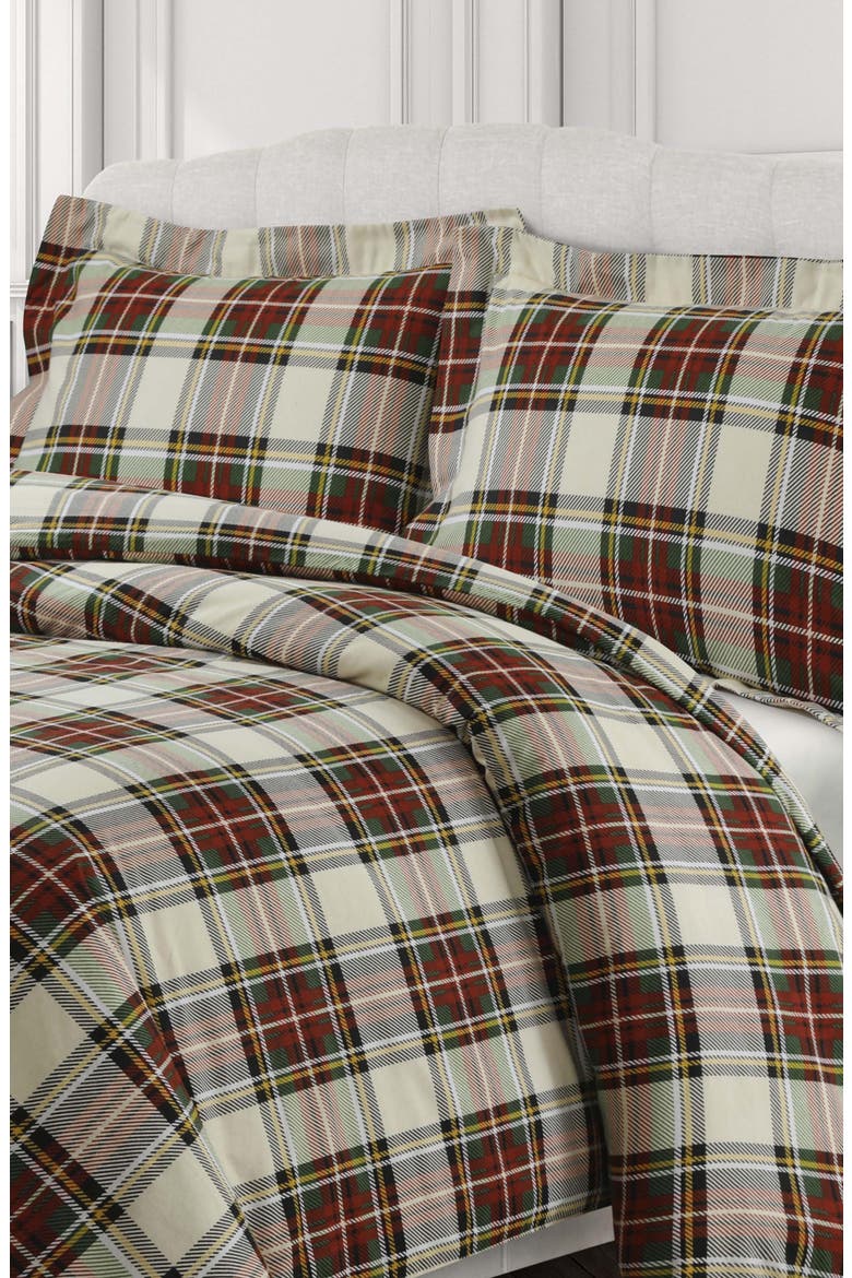 Charleston Cotton Flannel Duvet Set, Main, color, MULTICOLOR