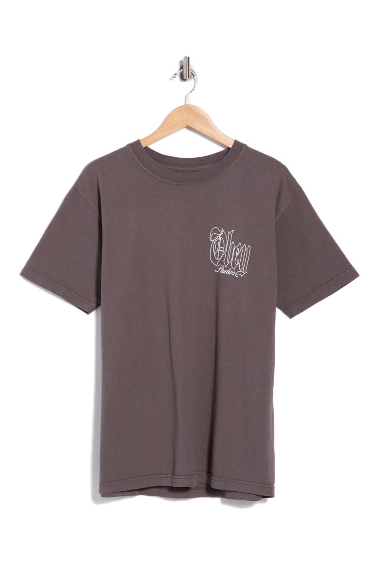 Powerhouse Graphic T-Shirt, Main, color, PIGMENT DUSTY BLACK
