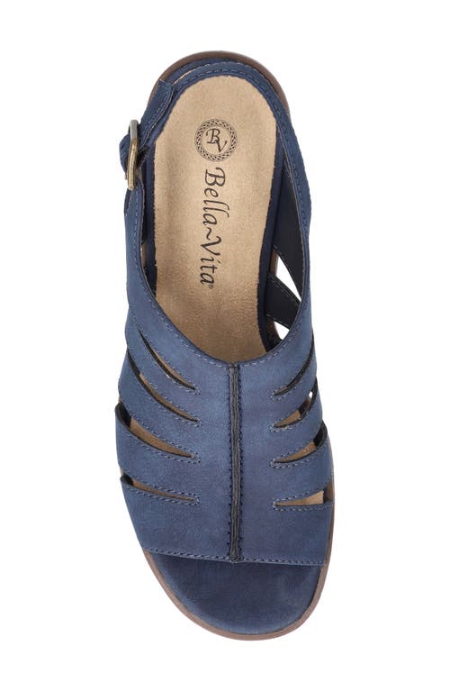 Bella Vita Rhodes Slingback Sandal In Navy