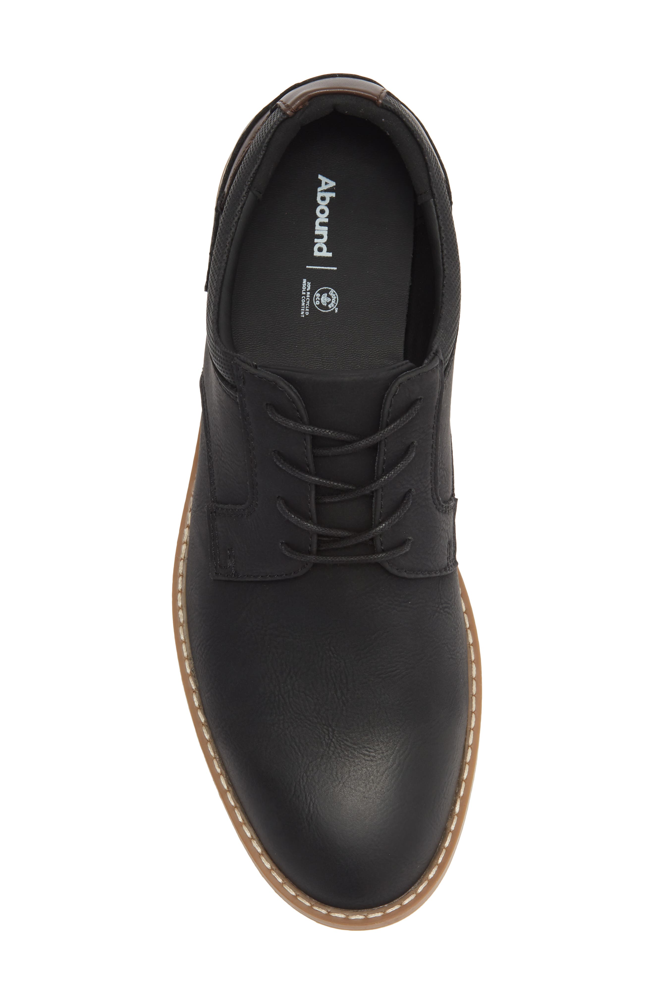 Asher Hybrid Plain Toe Derby, Alternate, color, BLACK NUBUCK PU