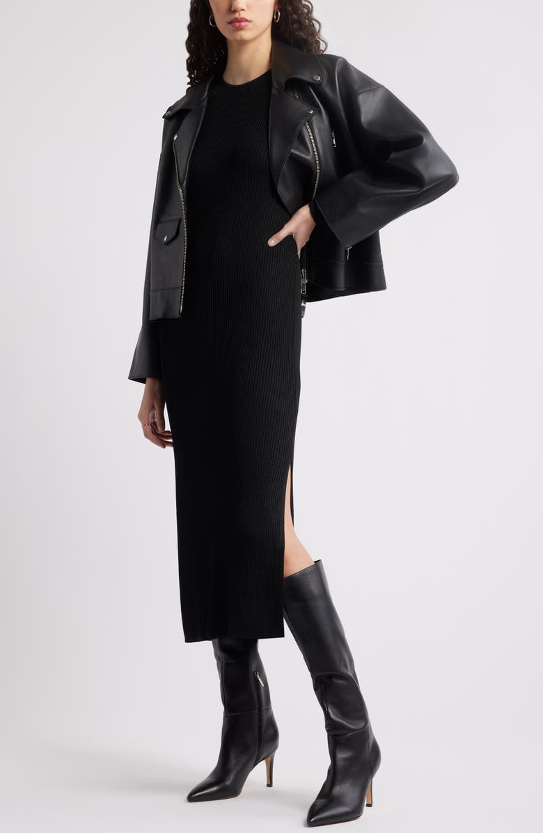 Nordstrom Long Sleeve Midi Sweater Dress, Alternate, color, 