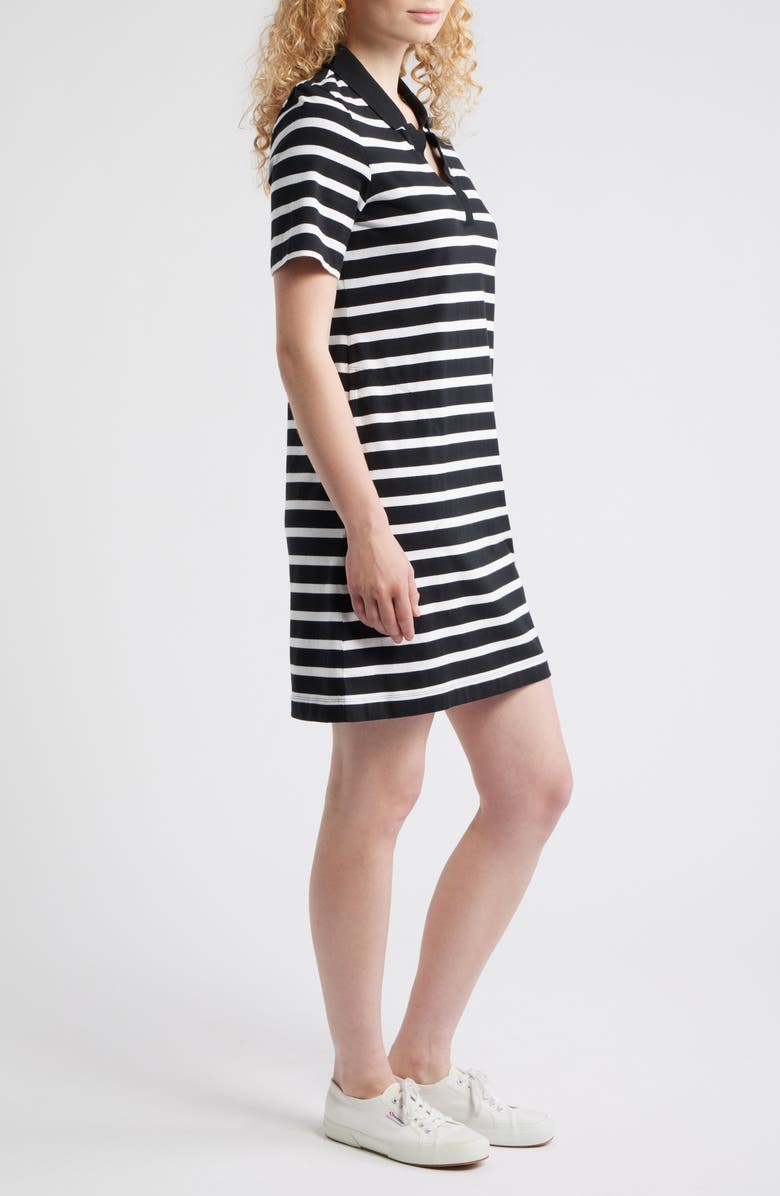 Tommy Bahama Coastal Cabana Cotton Shirtdress, Alternate, color, Black