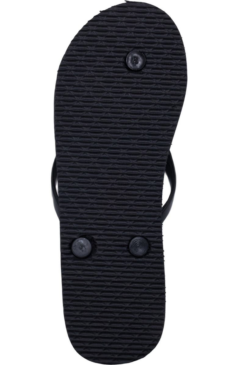 bebe Charm Flip Flop, Alternate, color, Black