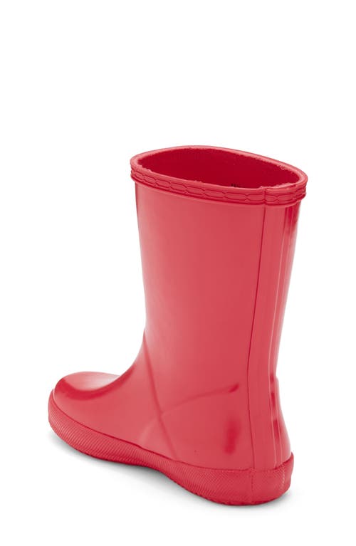Hunter Kids' First Gloss Waterproof Rain Boot In Red