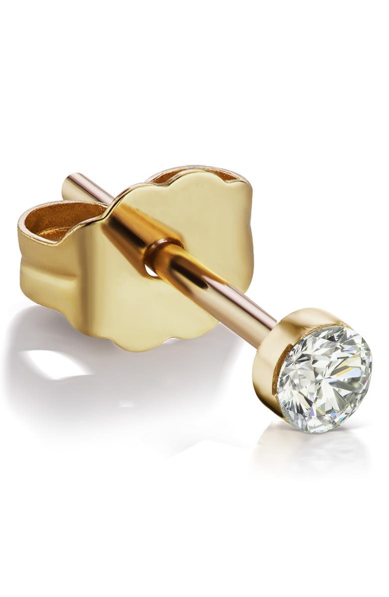 MARIA TASH Invisible Set Diamond Stud Earring, Main, color,