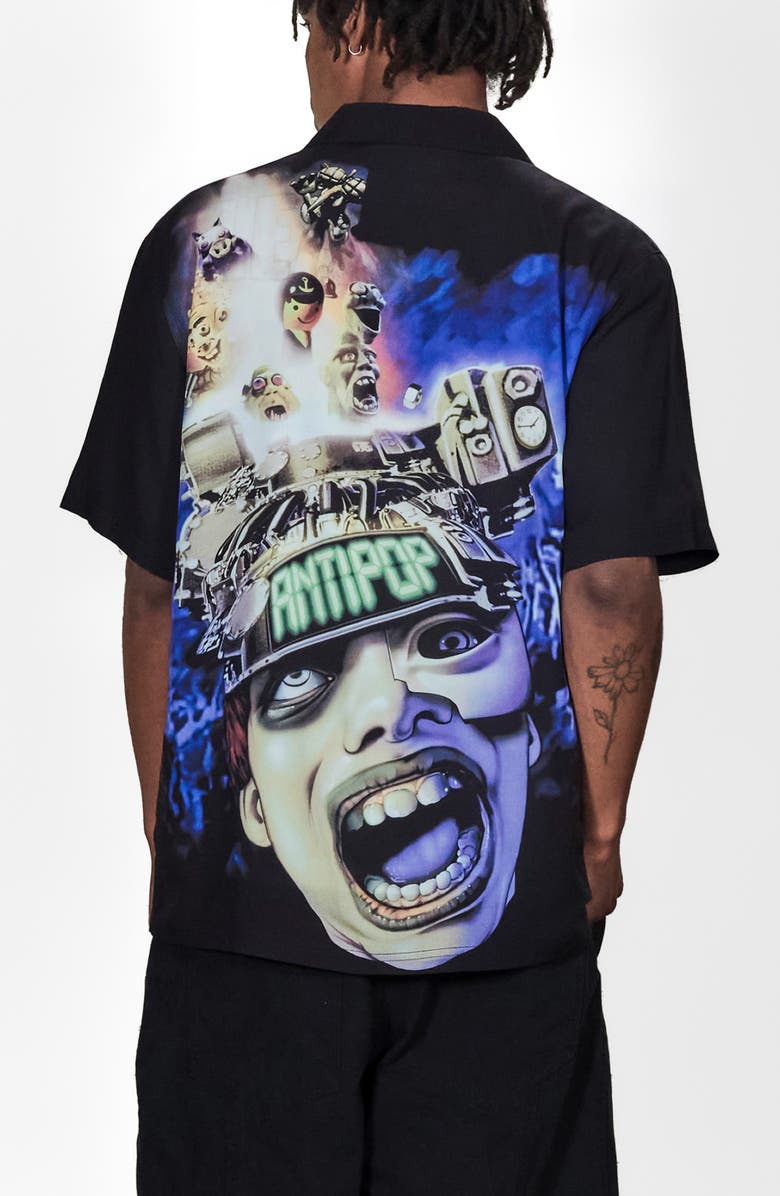 PLEASURES Anti-Pop Camp Shirt, Alternate, color, Multi