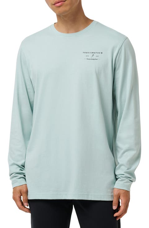 Tidal Treasure Long Sleeve Cotton Graphic T-Shirt