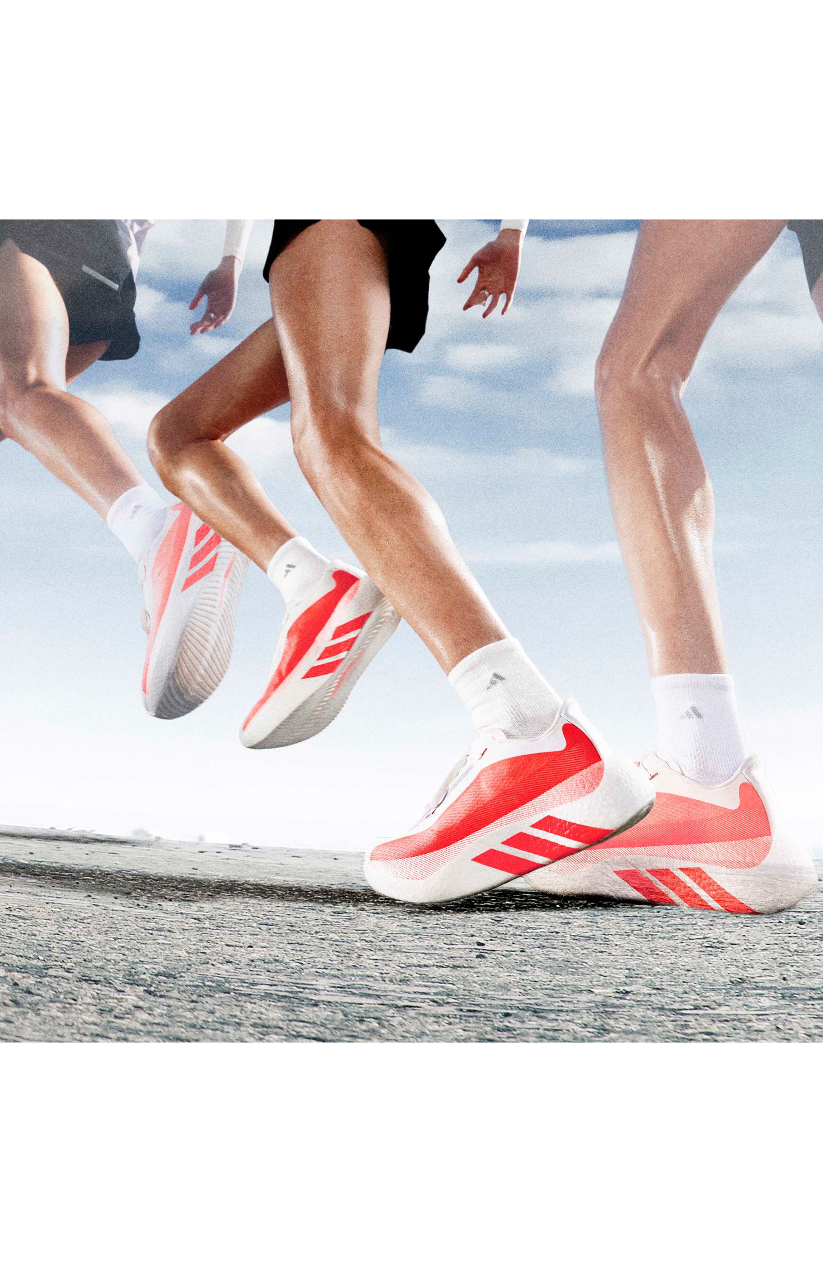 Hyperboost Edge Running Shoe, Alternate, color, HYPER WHITE/ SOLAR TURBO