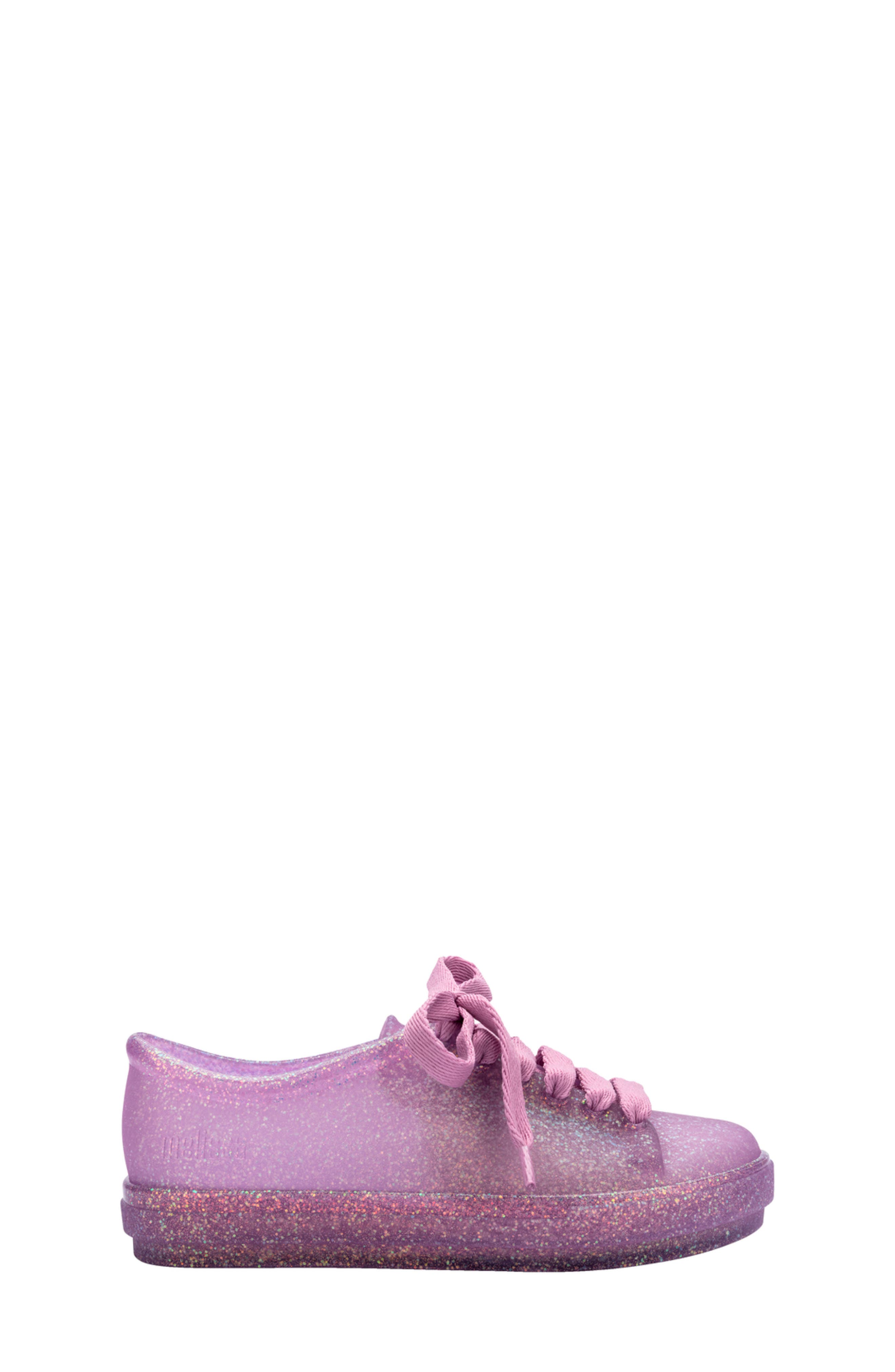 Mini Melissa Kids' Hip Sneaker, Alternate, color, Glitter Lilac