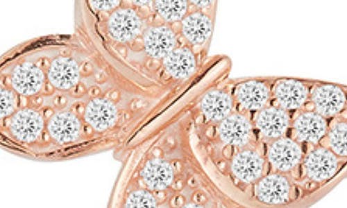 Sphera Milano Cubic Zirconia Butterfly Drop Earrings In Gold