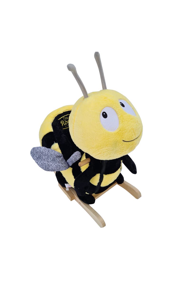 Gerardo´s Toys Little Rockers Bee Wooden Plush Ride, Alternate, color, Multicolored