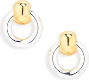 JENNY BIRD Faye Mini Puffy Door Knocker Earrings