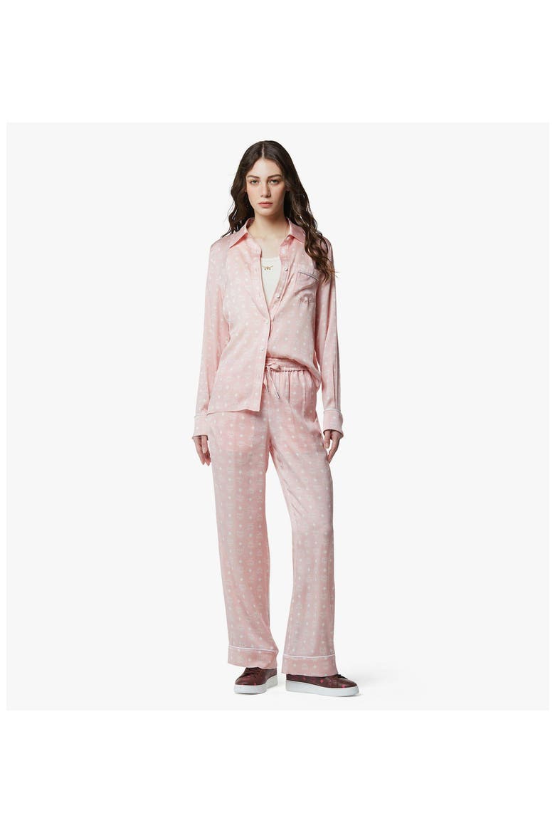 Silk Pajama Shirt, Alternate, color, Soft Pink