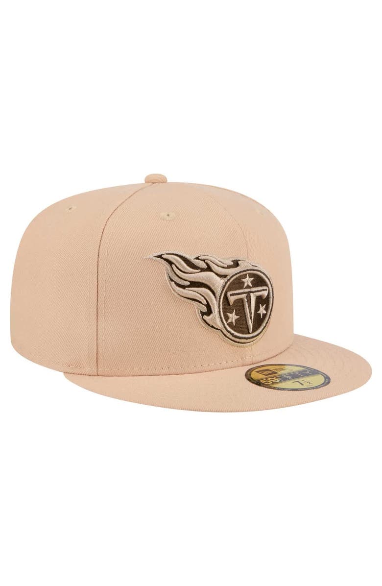 New Era Men's New Era Tan Tennessee Titans Candied Pecan 59FIFTY Fitted Hat, Alternate, color, Tan