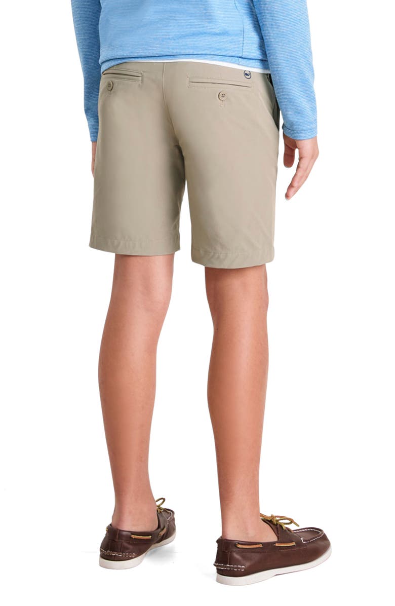 vineyard vines Kids' On-the-Go Performance Shorts, Alternate, color, Khaki