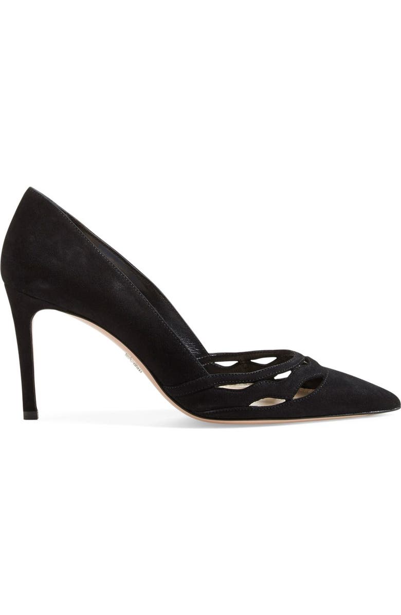 Prada Cutout Pointy Toe Pump, Alternate, color,