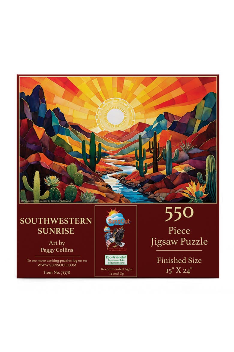 Southwestern Sunrise 550 piece Jigsaw Puzzle for Adults, Alternate, color, Multicolor