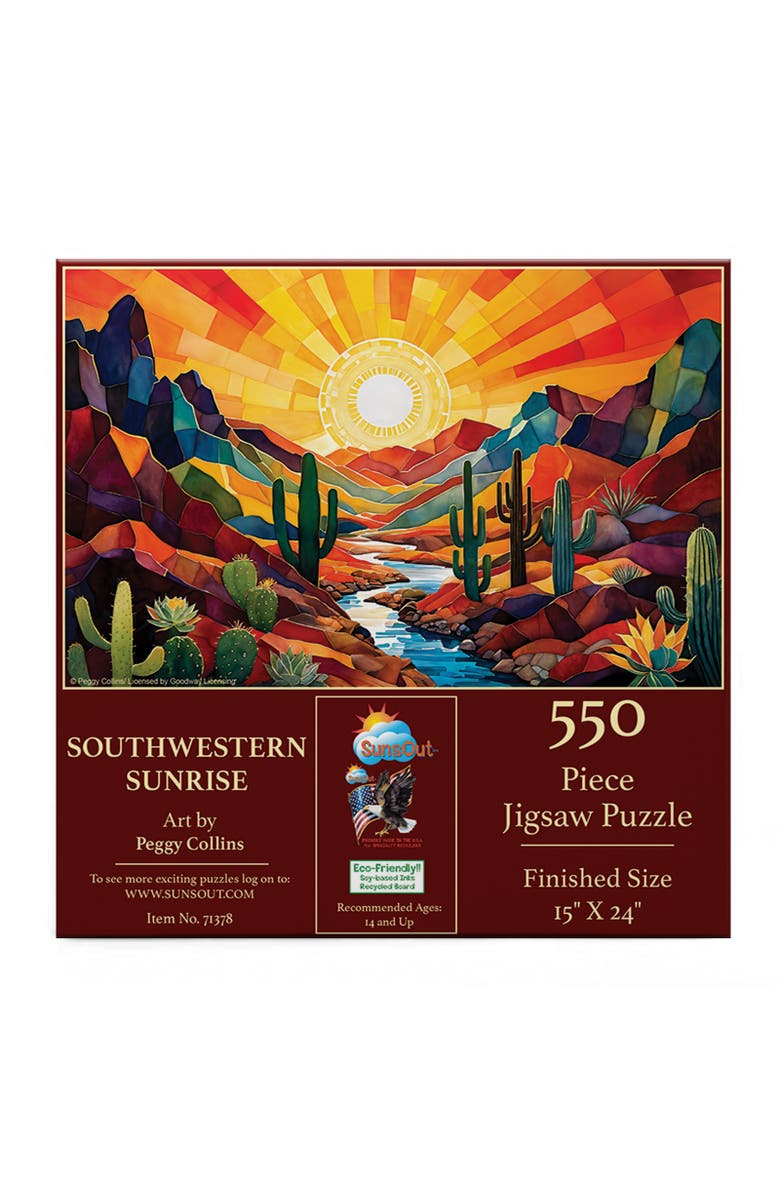 Sunsout Southwestern Sunrise 550 piece Jigsaw Puzzle for Adults, Alternate, color, Multicolor