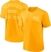 Nike Men's Nike Gold Milwaukee Brewers Statement Game Over T-Shirt
