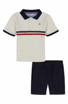 Tommy Hilfiger Stripe Polo & Chino Shorts Set