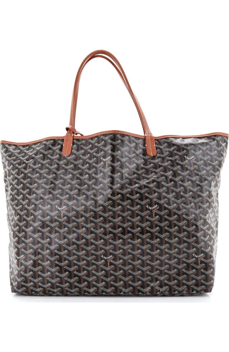Pre-Owned Goyard Saint Louis Tote Coated Canvas GM, Alternate, color, Brown