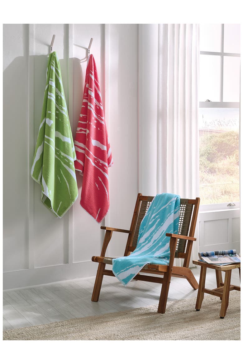 Sampieri Cotton Beach Towel, Alternate, color, KIWI